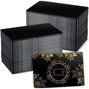 300 Pieces Metal Engraving Blanks Multipurpose Aluminum Sheet Business Card